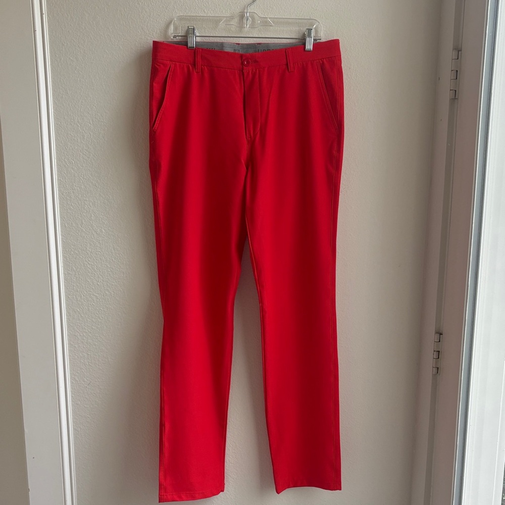 Men's Red golf pants.  Like New!
